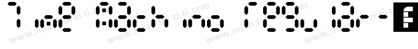 Time Machino Regular字体转换